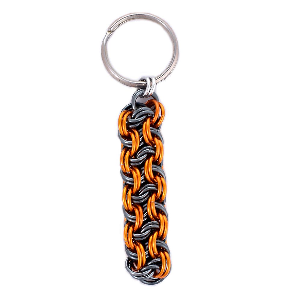 Klíčenka Vipera ledově černá s oranžovou